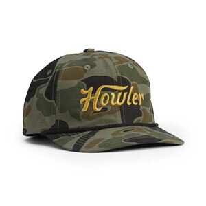 Howler Brothers Howler Script Unstructured Snapback Hat in Camo